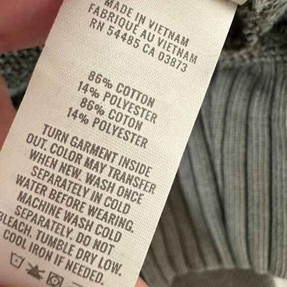 Aerie Down to Earth 1/4 Zip Sweatshirt Green Oversized Size L - Picture 7 of 8